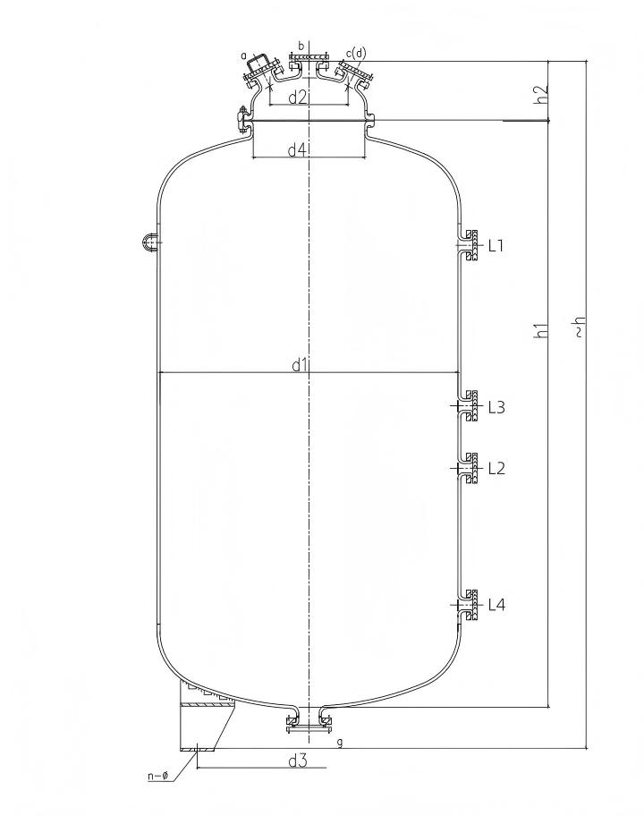 闭式搪玻璃贮罐